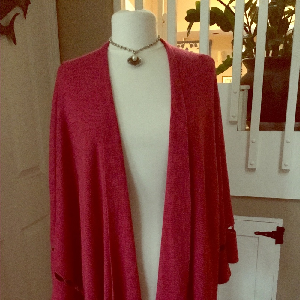 Kate Landry 100 acrylic knit cape/poncho